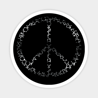 Peace Sign Bullet Holes Magnet